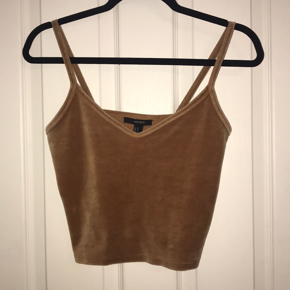 Velvet crop top